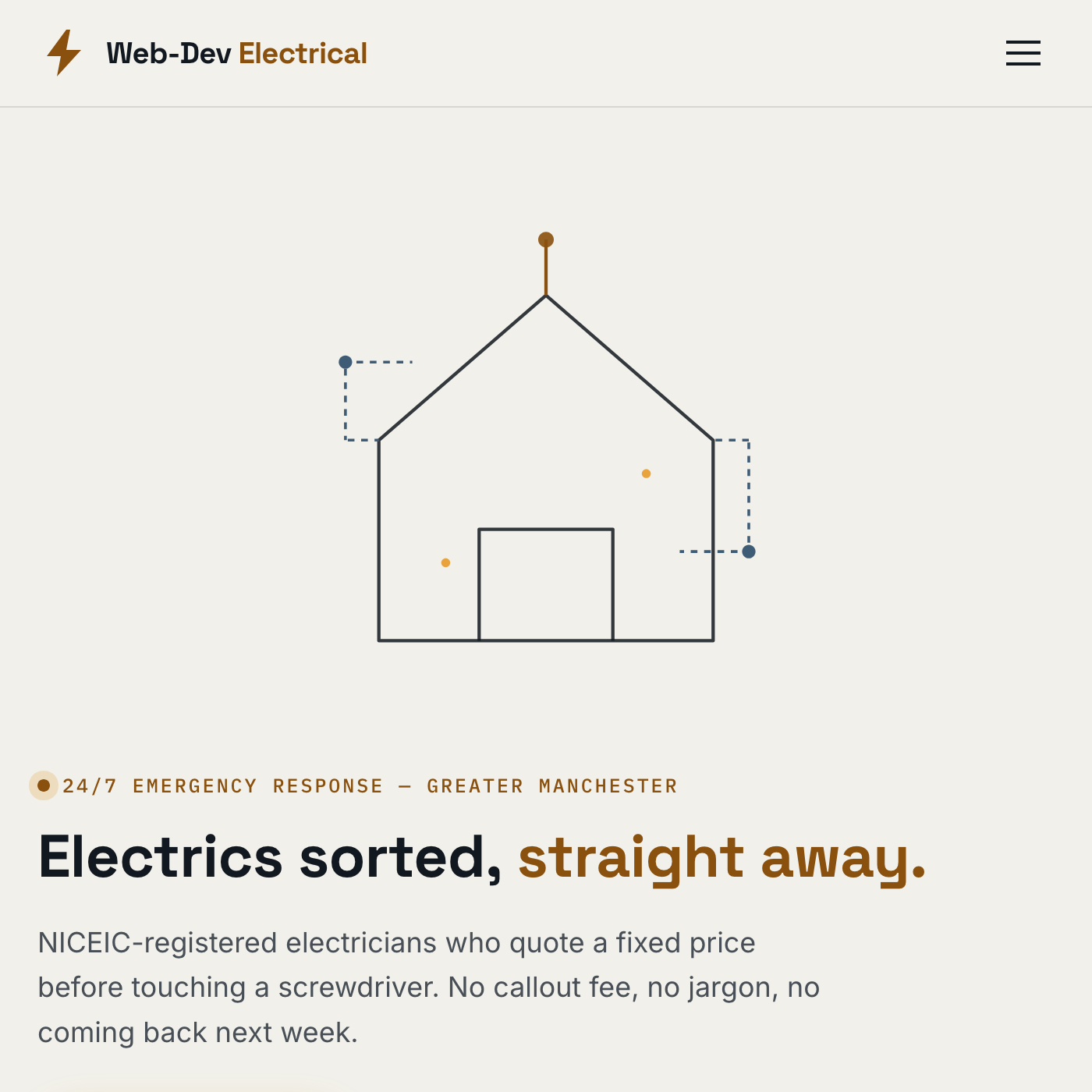 Electrician Website Prototype